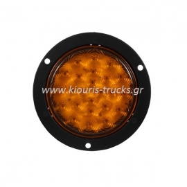 180-ΦΑΝΑΡΙ LED ΣΤΡΟΓΓΙΛΟ ΚΙΤΡΙΝΟ ΧΩΝΕΥΤΟ Φ14 24V