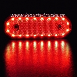 351-ΦΑΝΑΡΙ 20 LED ΚΟΚΚΙΝΟ ΠΛΑΙΝΟ