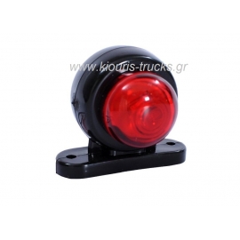 374-ΦΑΝΑΡΙ LED ΛΕΥΚΟ-ΚΟΚΚΙΝΟ ΩΜΕΓΑ ΜΙΚΡΟ Φ4CM.12-24V