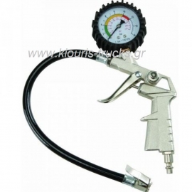 270-ΜΑΝΟΜΕΤΡΟ ΜΕΤΡΗΤΗΣ ΠΙΕΣΗΣ ΑΕΡΑ ΕΛΑΣΤΙΚΩΝ ΜΕ ΠΙΣΤΟΛΙ 15BAR220PSI