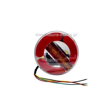 176-ΦΑΝΑΡΙ LED NEON ΣΤΡΟΓΓΙΛΟ ΣΤΟΠ-ΠΟΡΕΙΑΣ ΦΛΑΣ 24V Φ14