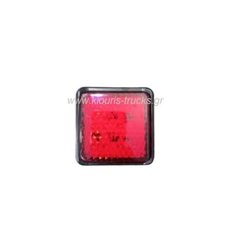 185-ΦΑΝΑΡΙ LED ΤΕΤΡΑΓΩΝΟ ΠΟΡΕΙΑΣ-ΣΤΟΠ 10Χ10 12-24V