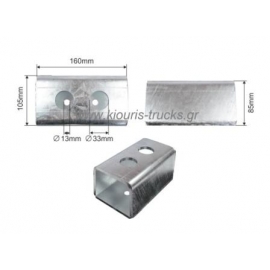 ΤΑΚΟΣ ΤΕΤΡΑΓΩΝΟΣ ΓΑΛΒΑΝΙΖΕ 160 Χ 105 Χ 85