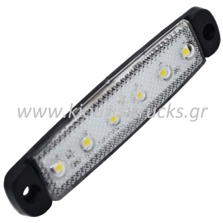 108-ΦΑΝΑΡΙ 6 LED ΛΕΥΚΟ