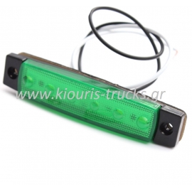 110-ΦΑΝΑΡΙ 6 LED ΠΡΑΣΙΝΟ