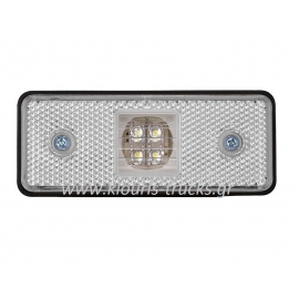 137-ΦΑΝΑΡΙ 4 LED ΛΕΥΚΟ ΧΩΡΙΣ ΒΑΣΗ