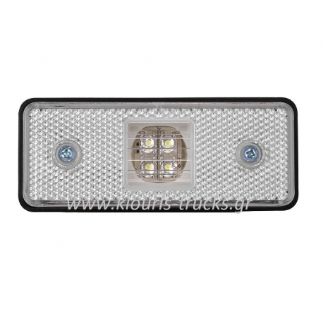 137-ΦΑΝΑΡΙ 4 LED ΛΕΥΚΟ ΧΩΡΙΣ ΒΑΣΗ