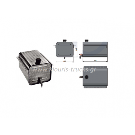 022-ΔΟΧΕΙΟ ΝΕΡΟΥ ΙΝΟΞ 25 ΛΙΤΡΑ ΤΕΤΡΑΓΩΝΟ